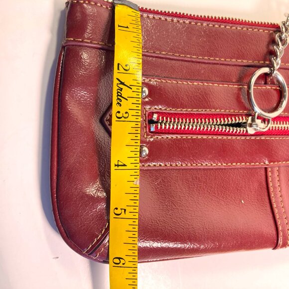 Limited Edition Maroon Colored Clutch /Wristlet - Picture 3 of 6